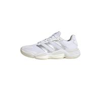 adidas Mujer Stabil 16 Indoor Shoes, Ftwwht/Silvermet/Greone, 40 2/3 EU