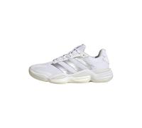 adidas Mujer Stabil 16 Indoor Shoes, Ftwwht/Silvermet/Greone, 41 1/3 EU