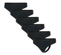 Adidas Mujer Strings, 6er Paquete - Sport Active Essential, Low Rise Tanga, Unte