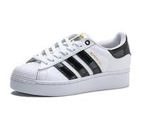 adidas Mujer Superstar Bold Sneaker, Cloud White/Core Black/Gold Metallic, 38 EU