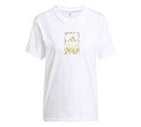 adidas Mujer Tech Metallic Graphic T-Shirt 2, White, S