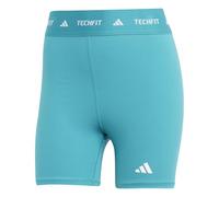 adidas Mujer TECHFIT Short Leggings, pure teal, XXL 4 inch