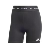 adidas Mujer Techfit Short Leggings Tights, Black/White, XL 4 inch