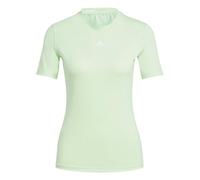 adidas Mujer Techfit Training tee, Semi Green Spark/White, M
