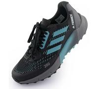 adidas Mujer Terrex Agravic Flujo 2W Zapatillas, Núcleo Black/Mint Sonido/FTWR White, 38 2/3 EU