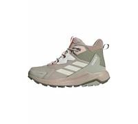 adidas Mujer Terrex Anylander Leather Mid Climaproof Hiking Shoes, Wonder Alumina/Off White/Halo Green, 40 2/3 EU