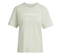 adidas Mujer Terrex Classic Logo T-Shirt, Linen Green, XL