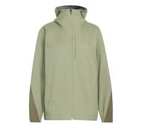 adidas Mujer Terrex Multi 2.5 Layer Climaproof Rain Coat, tent green/olive strata, XS