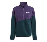 Adidas Mujer Terrex Multi Climawarm Fleece Anorak, Aurora Plum/Aurora Ivy/Semi Flash Aqua, L