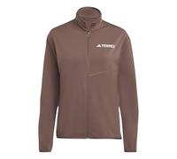 adidas Mujer Terrex Multi Climawarm Full Zip Tech Fleece Jacket, Earth strata, S