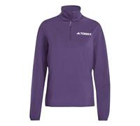 Adidas Mujer Terrex Multi Climawarm Half Zip Tech Fleece Jacket, Aurora Plum, L