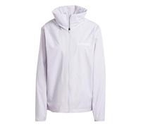 adidas Mujer Terrex Multi Essentials 2 Layer Rain Jacket, silver dawn, XL