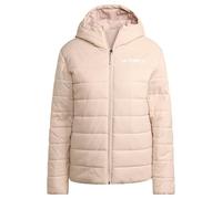adidas Mujer Terrex Multi Essentials CLIMAWARM Insulated Hooded Jacket, Wonder Taupe, L