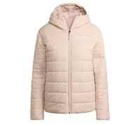 adidas Mujer Terrex Multi Essentials CLIMAWARM Insulated Hooded Jacket, Wonder Taupe, S