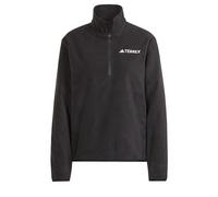 adidas Mujer Terrex Multi Essentials Half Zip Fleece Jacket, Black, XL