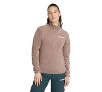 adidas Mujer Terrex Multi Essentials Half Zip Fleece Jacket, Trace Brown, XS