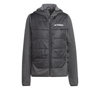 adidas Mujer Terrex Multi Hybrid Insulated Hooded Jacket, Black, L