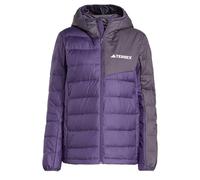 adidas Mujer Terrex Multi Light Down CLIMAWARM Hooded Jacket, Aurora Plum/Aurora Black, S