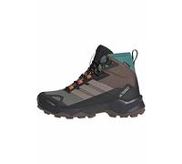 adidas Mujer Terrex Skychaser AX5 Mid Gore-Tex Climawarm+ Hiking Shoes, Earth Strata/Trace Brown/Pure Teal, 40 EU