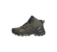 adidas Mujer Terrex Skychaser AX5 Mid Gore-Tex Hiking Shoes, Olive strata/Night Cargo/Aurora Plum, 38 EU
