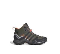Adidas Mujer Terrex Swift R2 Mid Gore-Tex Hiking Shoes, Olive strata/Aurora Black/Amber Tint, 37 1/3 EU