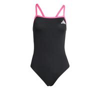 adidas Donna Thin Straps V-Back Swimsuit, Black, 46