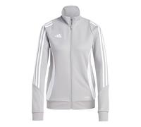 adidas TIRO24 - Chaqueta de entrenamiento para mujer, color gris medio/blanco, talla L
