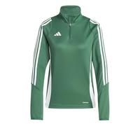 adidas Mujer Tiro24 Training Top Sweatshirt, Team Dark Green/White, L