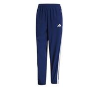 adidas Mujer Train Essentials 3-Stripes Woven Pants, Dark Blue/White, S