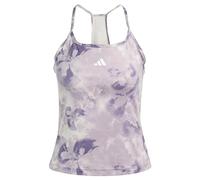 adidas Mujer Train Essentials AOP Flower Tie-Dye Tank Top, Putty Mauve/Preloved Fig, XS
