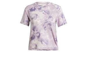 Adidas Mujer Train Essentials AOP Flower Tie-Dye tee, Putty Mauve/Preloved Fig, L