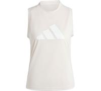 adidas Mujer Train Essentials Big Performance Logo Training Tank Top, Putty Mauve/White, XS
