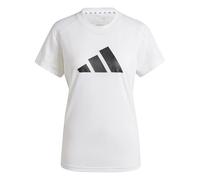 adidas Mujer Train Essentials Big Performance Logo Training tee, White/Black, XL