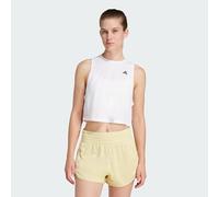 adidas Mujer Train Essentials Boxy Workout Tank Shirt, White, L