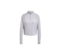 adidas Mujer Train Essentials Minimal Branding 1/4-Zip Cover Up, glory grey, L