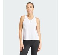 adidas Mujer Train Essentials Minimal Branding Racerback Tank Top Shirt, White, XL