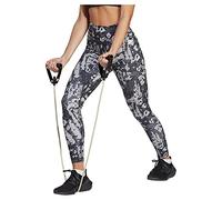 adidas Mujer Train Essentials Printed High-Waisted 7/8 Leggings, Mgh Solid Grey / Grey Six, XS