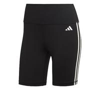 adidas Mujer Training Essentials 3-Stripes High-Waisted Short Leggings, Black, M