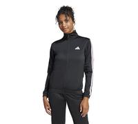 adidas Mujer Tricot 3-Stripes Tracktop Sweatshirt, Black/Clear Pink, XL