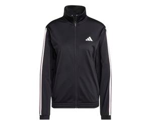 adidas Mujer Tricot 3-Stripes Tracktop Sweatshirt, Black/Clear Pink, XXL