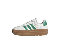 adidas Mujer VL Court Bold Shoes, Core White/Court Green/Gold Met., 39 1/3 EU