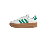 adidas Mujer VL Court Bold Shoes, Core White/Court Green/Gold Met., 39 1/3 EU