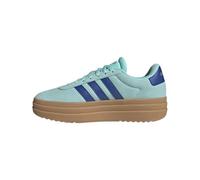 adidas Mujer VL Court Bold Shoes, Flash Aqua/Royal Blue/Gold Metallic, 39 1/3 EU