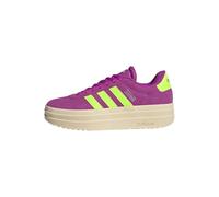 adidas Mujer VL Court Bold Shoes, Flash Pink/Lucid Lemon/Silver Metallic, 36 2/3 EU