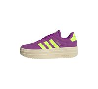 adidas Mujer VL Court Bold Shoes, Flash Pink/Lucid Lemon/Silver Metallic, 38 EU