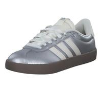 adidas Mujer VL Court Shoes, Silver Met./Off White/Gum5, 40 2/3 EU