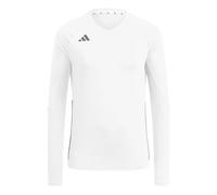 adidas Mujer Volleyball Hilo Long Sleeve Jersey Shirt, White, L