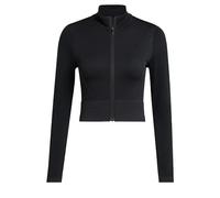 adidas Mujer Workout Essentials Knit Zip Through Sweatshirt, Black, S