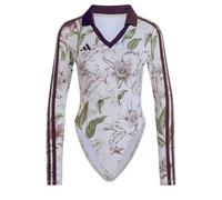 adidas Mujer X Farm Rio Bodysuit Shirt, Ecru Tint/Shadow Brown/Multicolor, XL