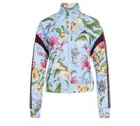 adidas Mujer X Farm Rio House of Tiro Track Top Sweatshirt, Clear Sky/Shadow Brown/Multicolor, L